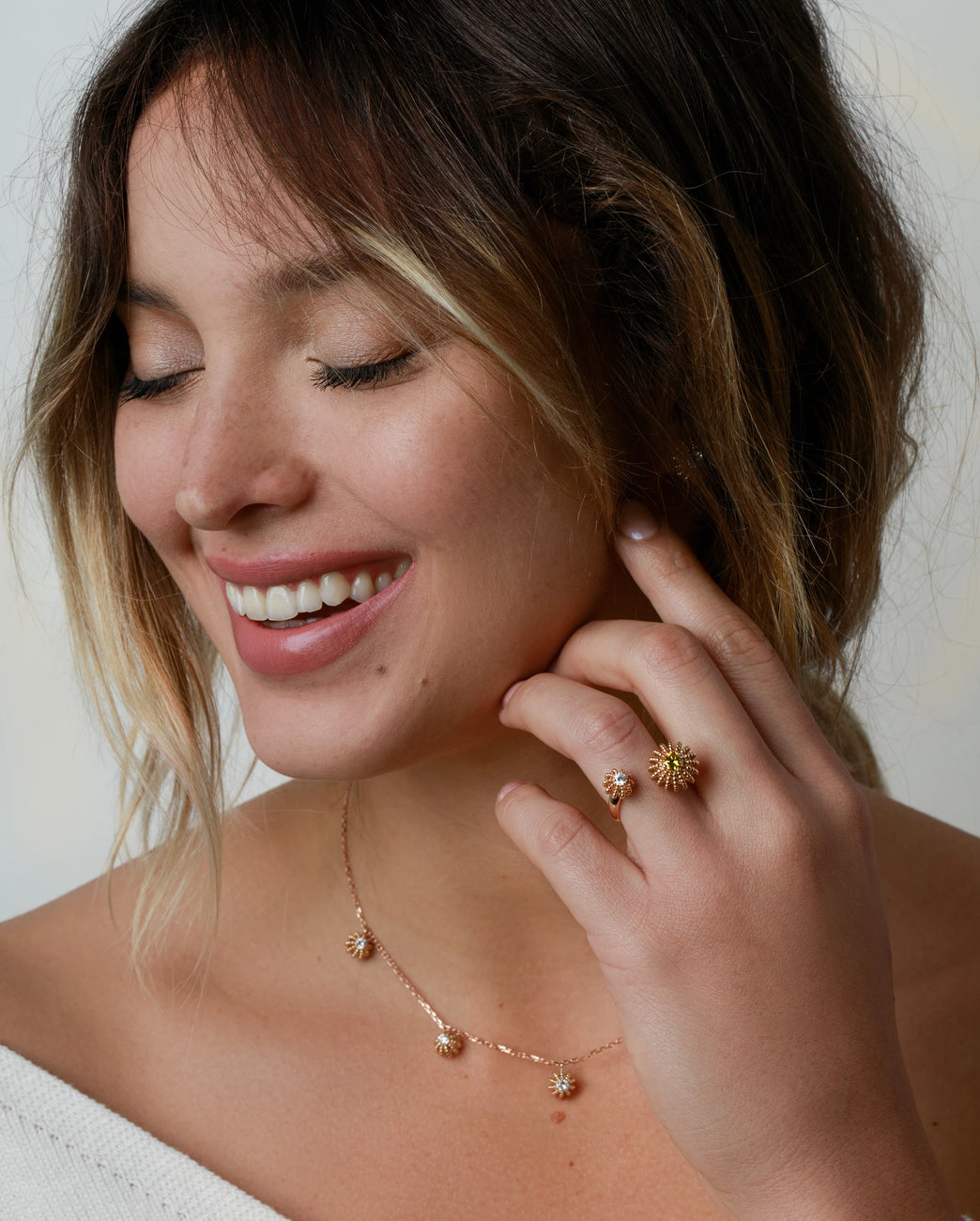 Bague Duo petit et mini Oursins