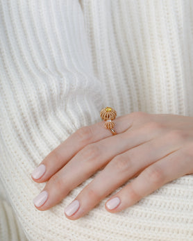 Bague Duo petit et mini Oursins