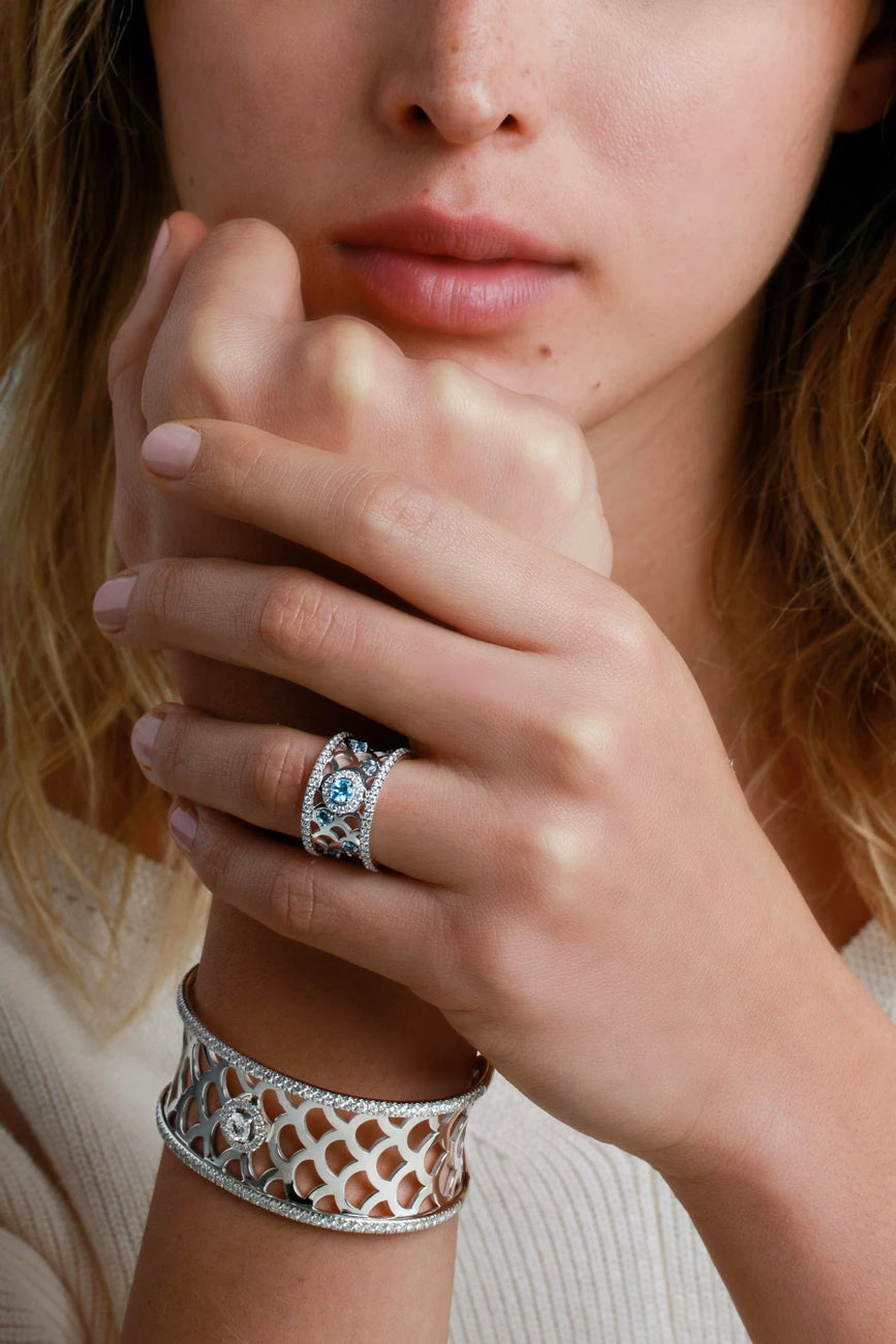 Bague Ecailles moyen modèle