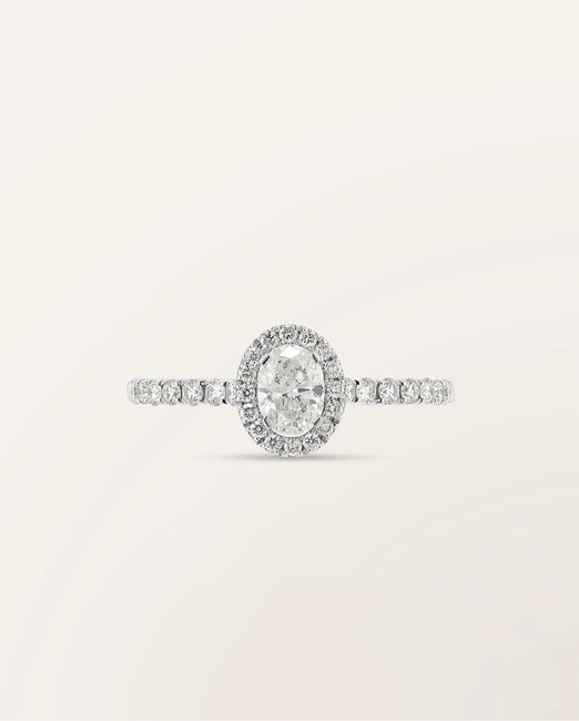 Bague Étincelle Ovale 0,30 ct