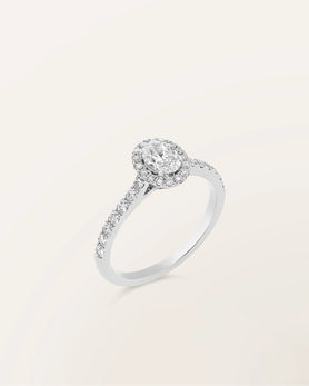 Bague Étincelle Ovale 0,30 ct
