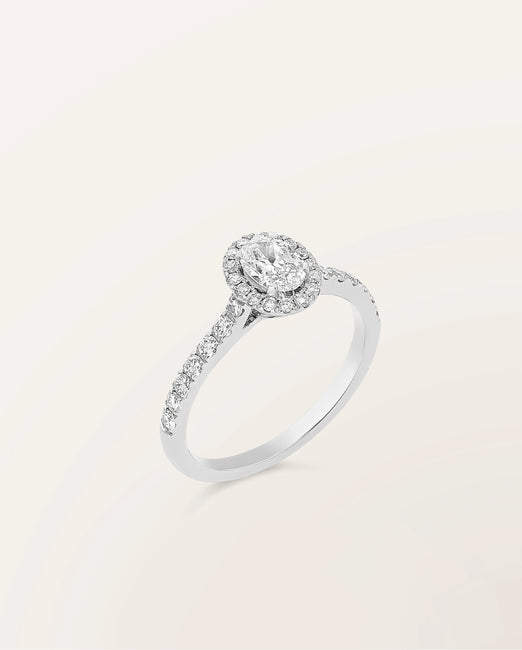 Bague Étincelle Ovale 0,30 ct