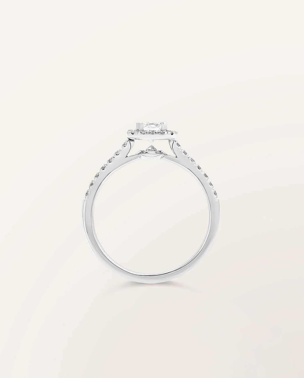 Bague Étincelle taille émeraude 0,50 ct