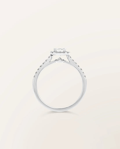Bague Étincelle taille émeraude 0,50 ct
