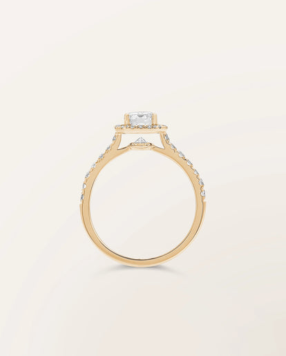 Bague Étincelle 1 ct taille émeraude