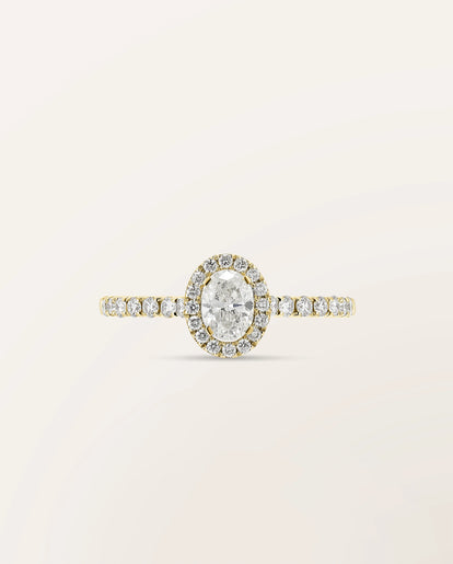 Bague Étincelle Ovale 0,30 ct