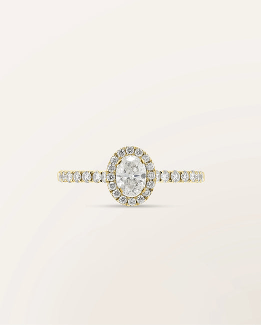 Bague Étincelle Ovale 0,30 ct