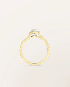 Bague Étincelle Ovale 0,30 ct