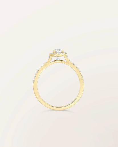 Bague Étincelle Ovale 0,30 ct