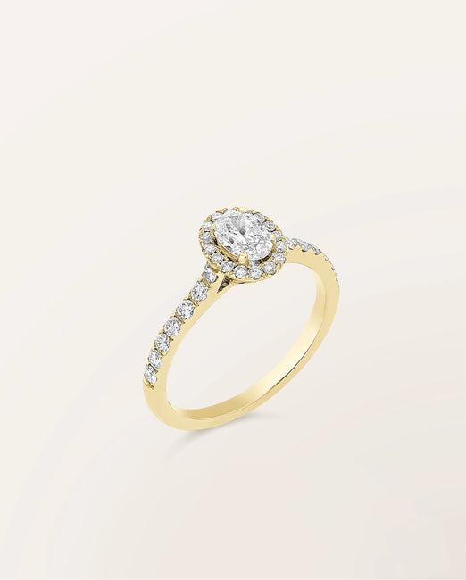 Bague Étincelle Ovale 0,30 ct