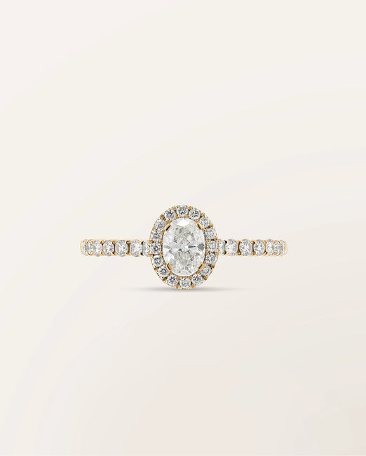 Bague Étincelle Ovale 0,30 ct