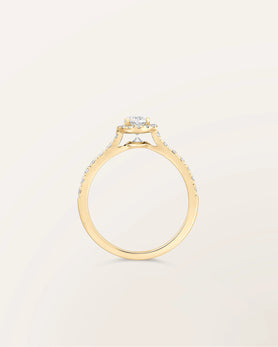 Bague Étincelle Ovale 0,30 ct