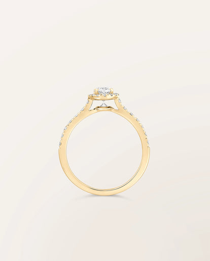 Bague Étincelle Ovale 0,30 ct
