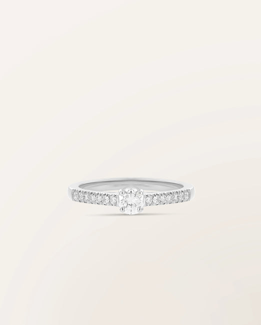 Bague The One 0,30 ct monture pavée