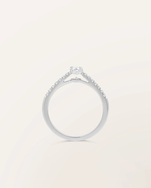 Bague The One 0,30 ct monture pavée