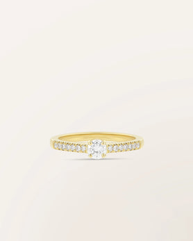 Bague The One 0,30 ct monture pavée