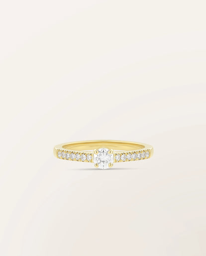 Bague The One 0,30 ct monture pavée