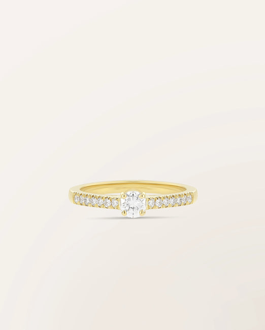 Bague The One 0,30 ct monture pavée