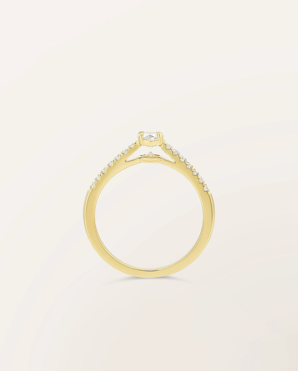 Bague The One 0,30 ct monture pavée