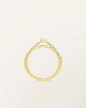 Bague The One 0,30 ct monture pavée