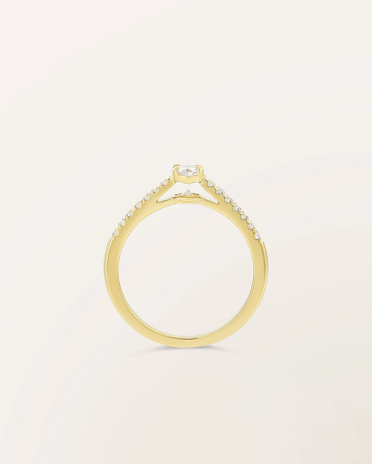 Bague The One 0,30 ct monture pavée