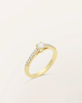 Bague The One 0,30 ct monture pavée