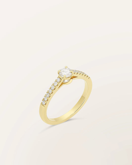 Bague The One 0,30 ct monture pavée