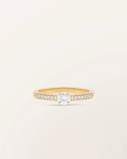 Bague The One 0,30 ct monture pavée