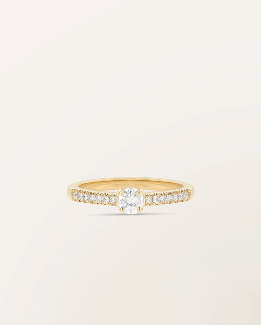 Bague The One 0,30 ct monture pavée