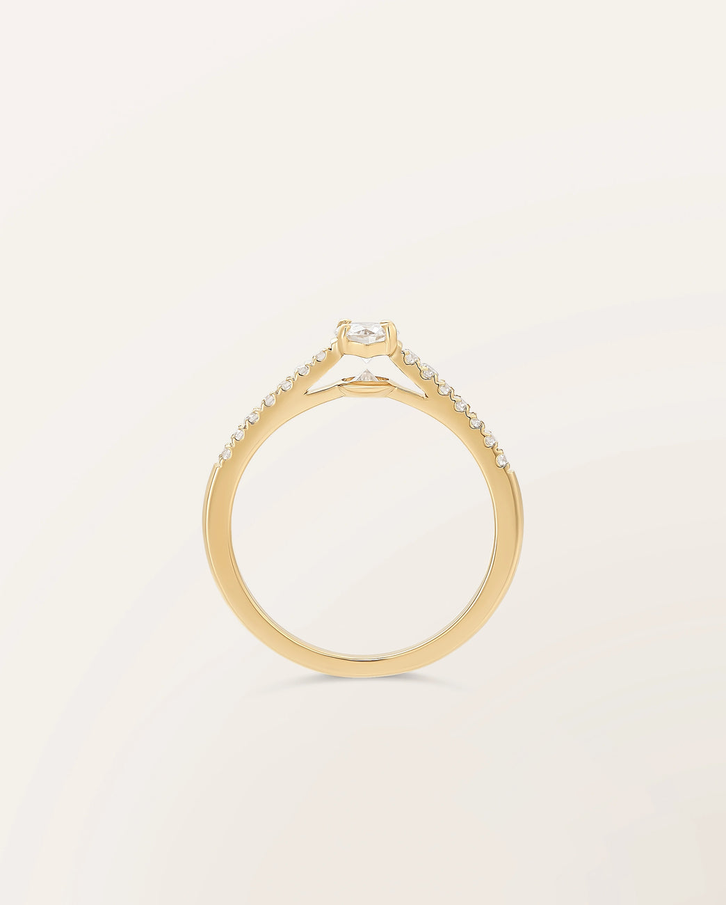 Bague The One 0,30 ct monture pavée