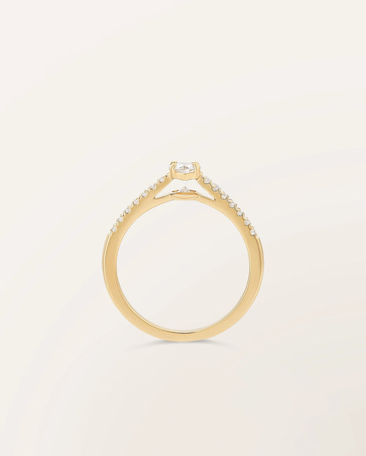 Bague The One 0,30 ct monture pavée