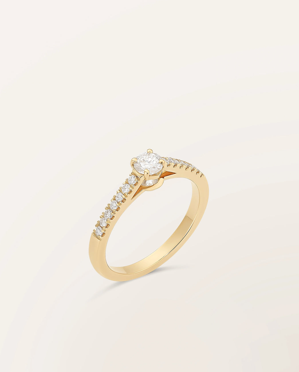 Bague The One 0,30 ct monture pavée