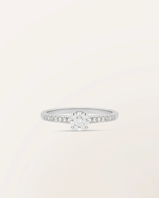 Bague The One 0,50 ct monture pavée