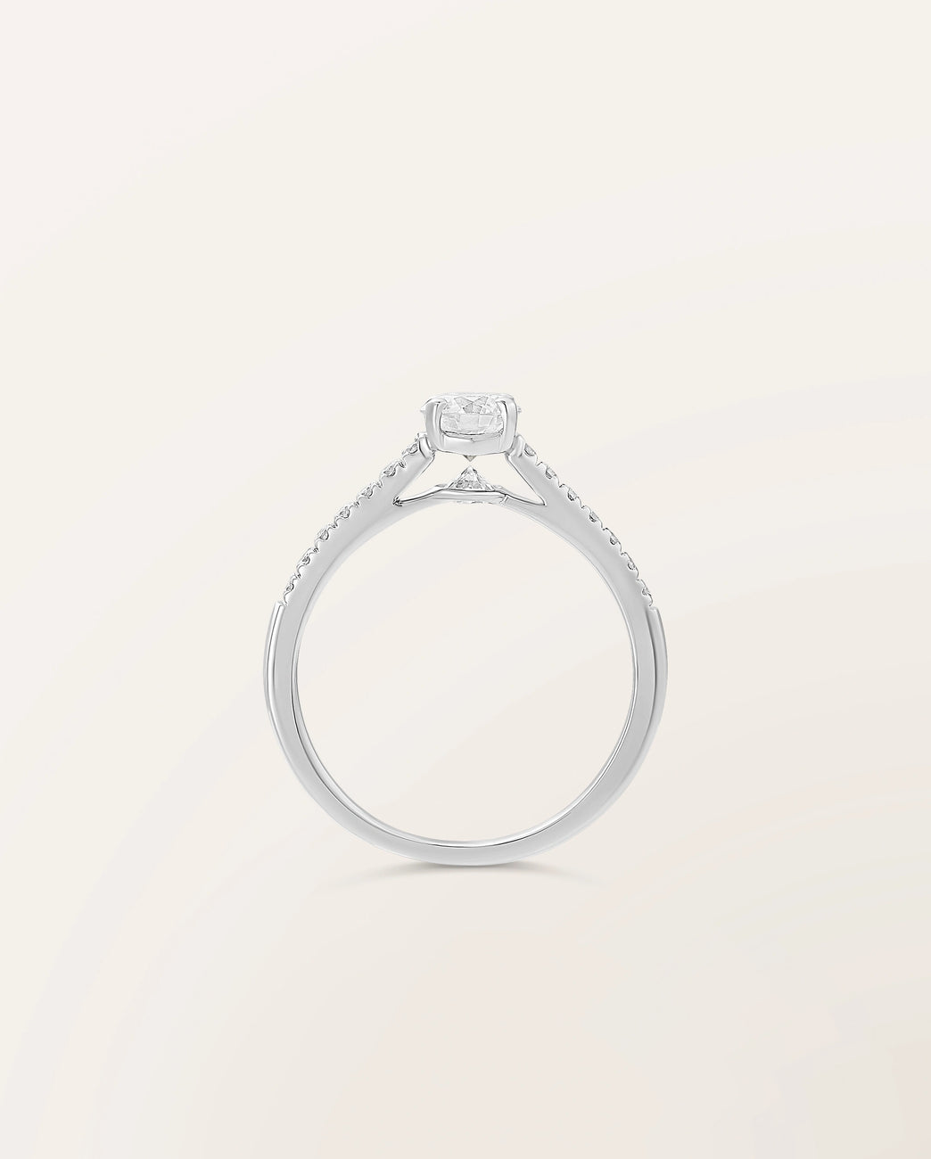 Bague The One 0,50 ct monture pavée