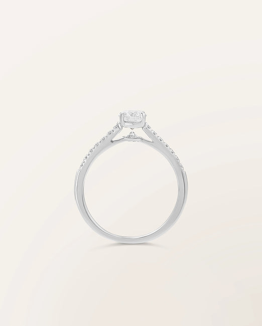 Bague The One 0,50 ct monture pavée