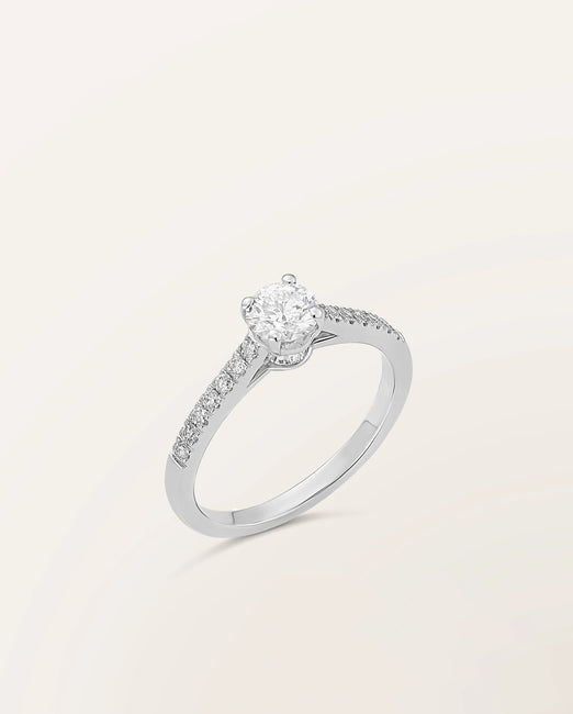 Bague The One 0,50 ct monture pavée