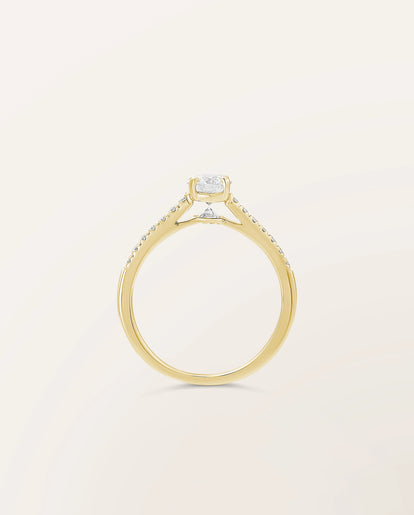 Bague The One 0,50 ct monture pavée