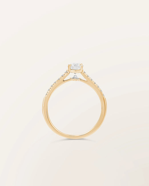 Bague The One 0,50 ct monture pavée