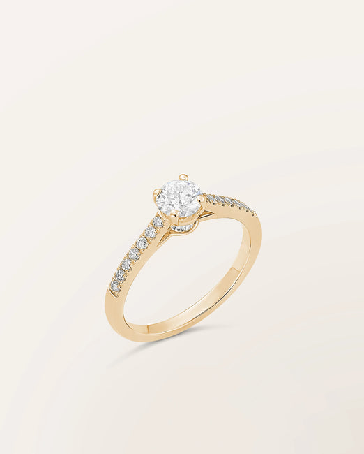 Bague The One 0,50 ct monture pavée