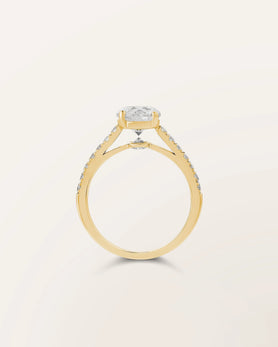 Bague The One 1,20 ct monture pavée