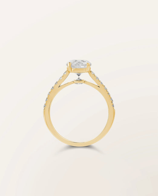 Bague The One 1,20 ct monture pavée