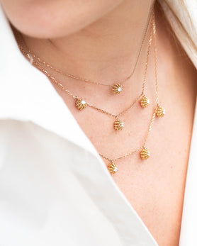 Pendentif 5 minis Oursins