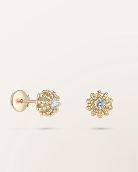 Boucles d'oreilles diamants Minis Oursins