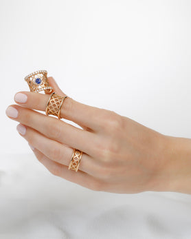 Bague Ecailles moyen modèle