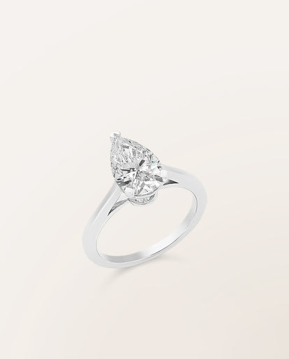 Bague The One 2 cts Poire - Barth Monte-Carlo