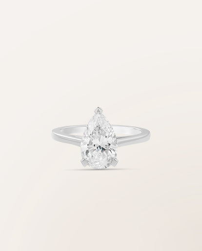 Bague The One 2 cts Poire - Barth Monte-Carlo