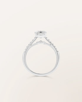 Bague The One, diamant taille Émeraude de 2 carats