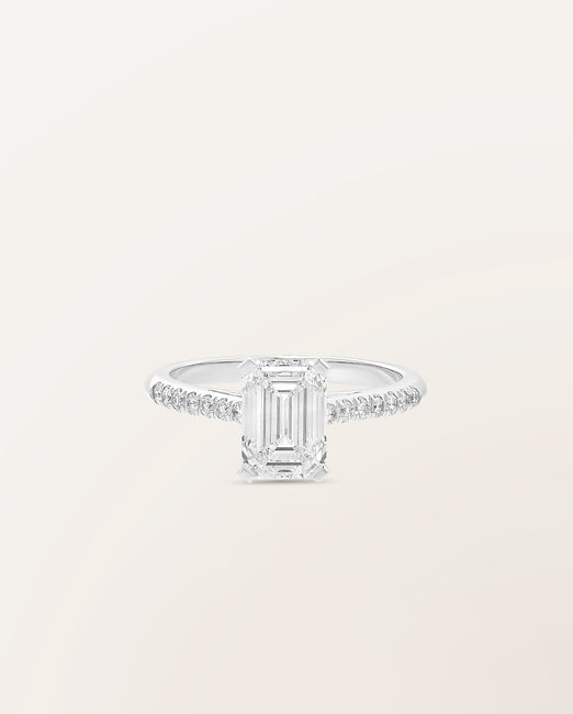 Bague The One 2 cts taille émeraude - Barth Monte-Carlo