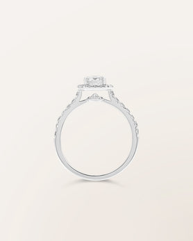 Bague Étincelle 1 ct taille émeraude