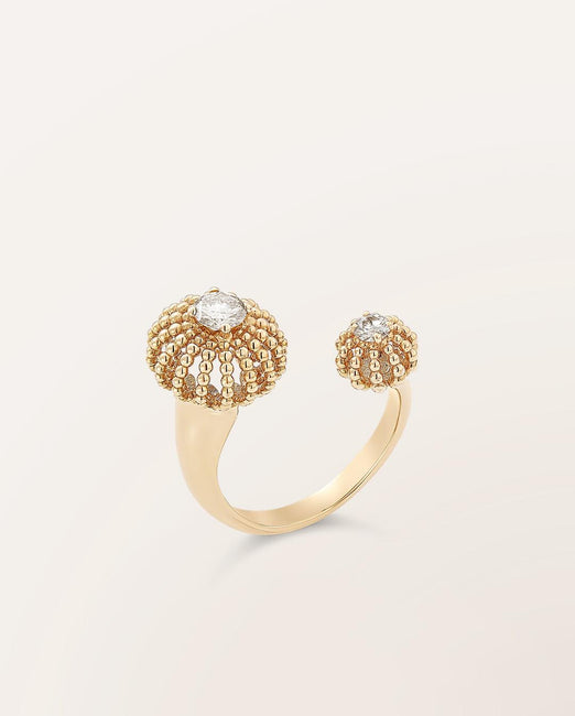 Bague Duo petit et mini Oursins - Barth Monte-Carlo